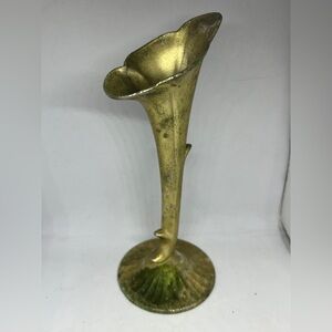 Vintage Raimond Silver Plate Calla Lily Bud Vase  7”